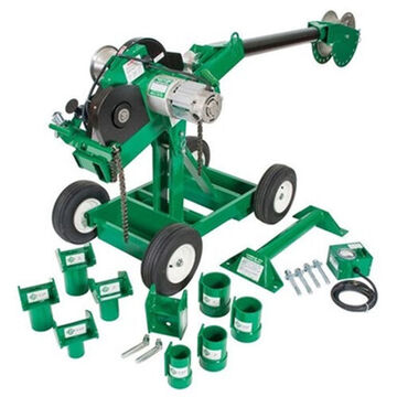 Cable Puller Package, 28.900 KN, 16.5 fpm, 3/4 in Rope, 120 VAC, 16 Hz, 1-1/2 hp, 20 A