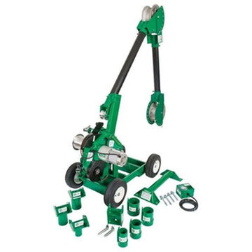 Cable Puller Package, 28.900 KN, 16.5 fpm, 3/4 in Rope, 120 VAC, 16 Hz, 1-1/2 hp, 20 A