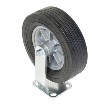 Rigid Caster, 650 lb, 10 in Wheel dia, 3 in Wheel wd