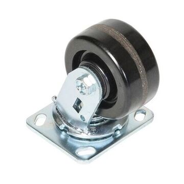 Swivel Caster, 800 lb, 4 in Wheel dia, 2 in Wheel wd, Phenolic Wheel