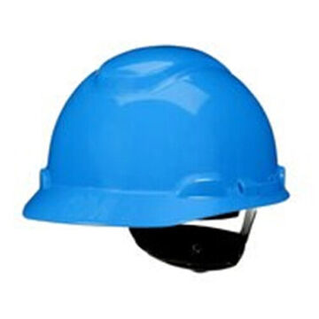 Casque de sécurité à cliquet ventilé, bleu, HDPE, cliquet à 4 points, classe G, E, C