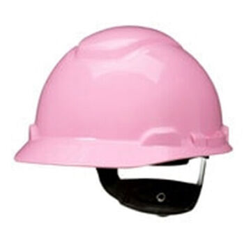 Casque de sécurité à cliquet ventilé, rose, PEHD, cliquet à 4 points, classe G, E, C