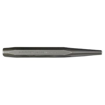 Center Punch, 5/8 in dia, 5-5/8 in lg, 1 Piece, Steel, Black Oxide