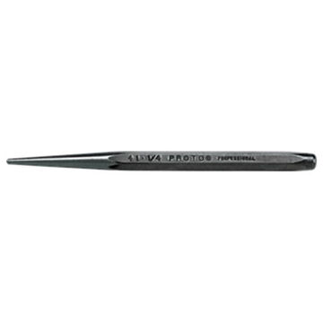 Center Punch, 3/8 in dia, 4-3/4 in lg, 1 Piece, Steel, Black Oxide