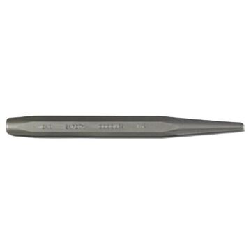 Center Punch, 3/8 in dia, 4-7/8 in lg, 1 Piece, Steel, Black Oxide