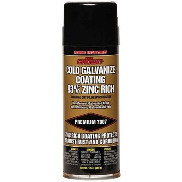 Revêtement de galvanisation à froid, zinc, gris clair, mat