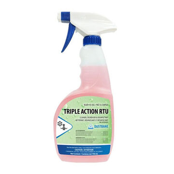 Cleaner Degreaser and Disinfectant, 750 ml Container, Bottle, Citrus, Pale pink, Liquid