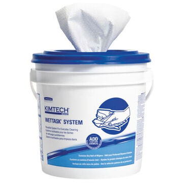 Heavy Duty Cleaning Wipes, Hydroknit, White