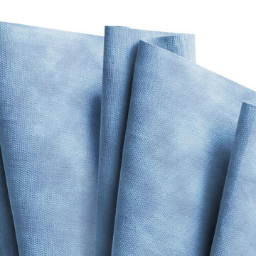 Wiper Cloth, 11.1 in wd, Hydroknit, Denim Blue