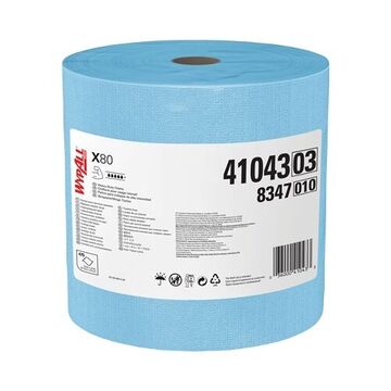 Heavy Duty, General Purpose Cleaning Cloth, 12.5 in wd, 475 Sheets, Hydroknit, Blue