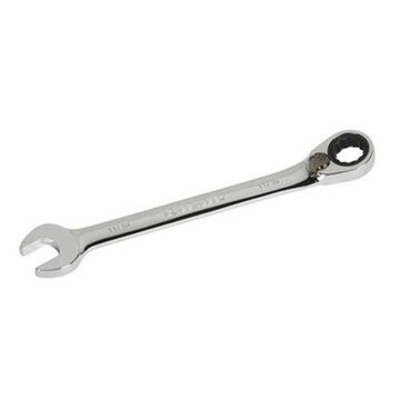 Compact Reversible Combination Wrench, 11/16 in, Ratcheting, 9-1/16 in lg, 15 deg