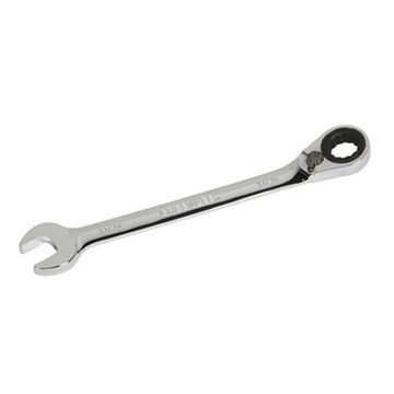 Compact Reversible Combination Wrench, 13/16 in, Ratcheting, 11-1/8 in lg, 15 deg
