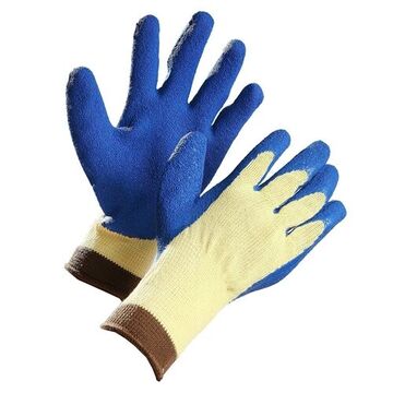 Coated Gloves, XL, Aramid Fibre Palm, Blue