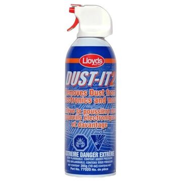 Nettoyant Super Duster, Aérosol, 285 g, Transparent, 0.910 to 0.970, 100 % 1, 1-difluoroéthane