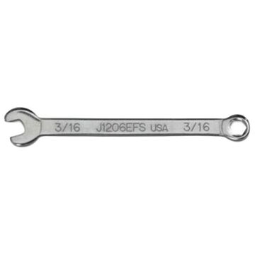 Combination Wrench, 3/16 in, Standard, 6 Points, 3 in lg, 15 deg