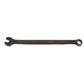 Combination Wrench, 6 mm, Stubby Straight, 12 Points, 4-29-32 in lg, 15 deg