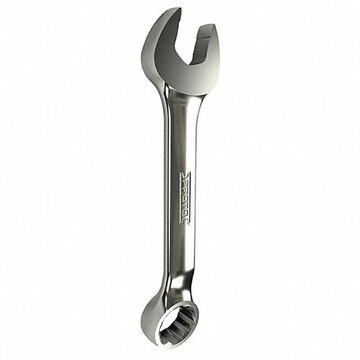 Combination Wrench, 1/4 in, Standard, 12 Points, 3-1/4 in lg, 15 deg