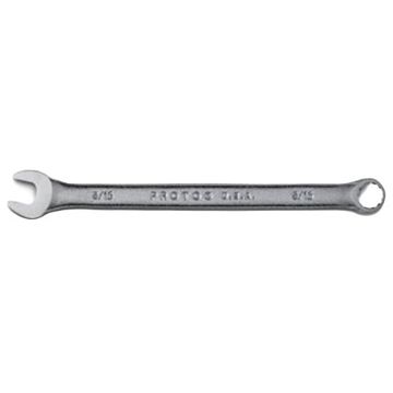 Wrench Tether-ready Combination, 5/16 In, Non-ratcheting, 12 Points, 5-3/8 In Lg, 15 Deg