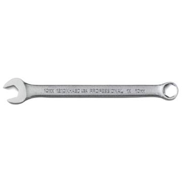 Wrench Anti-slip Design Combination, 10 Mm, Non-ratcheting, 6 Points, 6-1/4 In Lg, 15 Deg