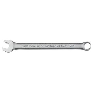 Wrench Anti-slip Design Combination, 10 Mm, Non-ratcheting, 6 Points, 6-1/4 In Lg, 15 Deg