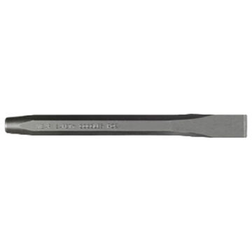 Cold Chisel, 5/8 in Tip, Straight, 1/2 in Stock, Hex, 6-3/4 in lg