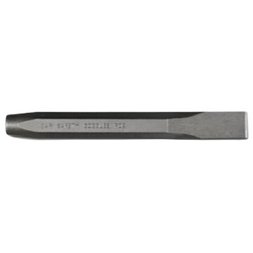Cold Chisel, 7/8 in Tip, Straight, 3/4 in Stock, Hex, 8 in lg