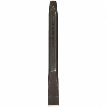 Cold Chisel, 3/4 in Tip, Straight, 5/8 in Stock, Hex, 7 in lg