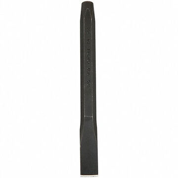 Cold Chisel, 1 in Tip, Straight, 7/8 in Stock, Hex, 8 in lg