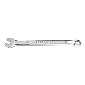 Anti-Slip Design Open End Combination Wrench, Non-Ratcheting, 12 Points, 5-5/8 in lg, 15 deg