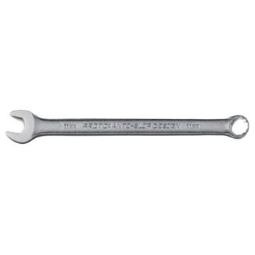 Wrench Anti-slip Design, Double End Combination, 11 Mm, Non-ratcheting, 12 Points, 6-29/32 In Lg, 15 Deg