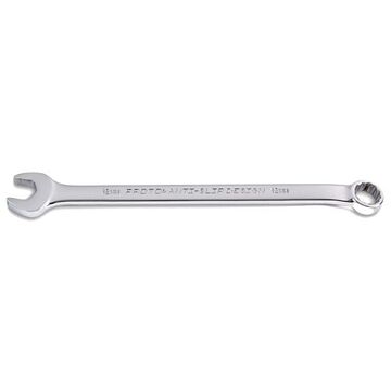Double End Combination Wrench, 12 mm, Non-Ratcheting, 12 Points, 195.8 mm lg, 15 deg