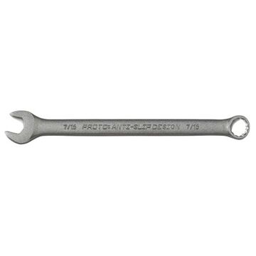 Anti-Slip Design Combination Wrench, 7/16 in, Spline, 12 Points, 7 in lg, 15 deg