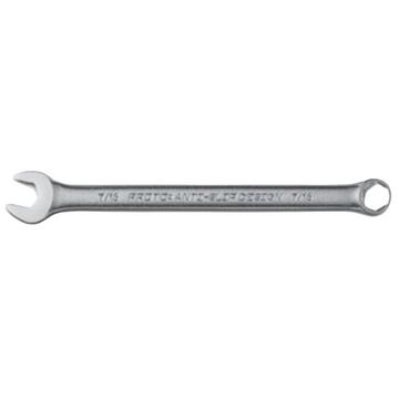 Double End Hex Combination Wrench, 7/16 in, Non-Ratcheting, 6 Points, 7 in lg, 15 deg