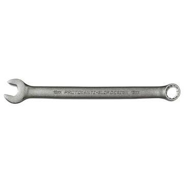 Double End Combination Wrench, 15 mm, Non-Ratcheting, 12 Points, 9-5/32 in lg, 15 deg