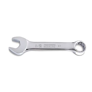 Double End Combination Wrench, 1/2 in, Non-Ratcheting, 12 Points, 4-5/16 lg, 15 deg