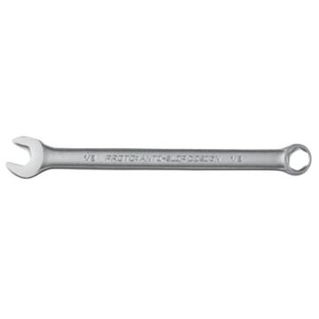 Double End Hex Combination Wrench, 1/2 in, Non-Ratcheting, 6 Points, 8 in lg, 15 deg