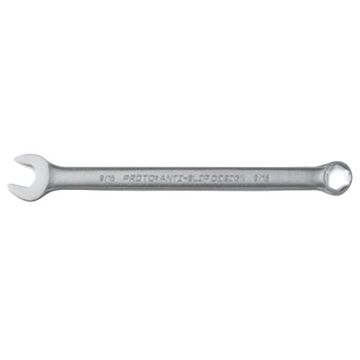 Double End Hex Combination Wrench, 9/16 in, Non-Ratcheting, 6 Points, 8-5/8 in lg, 15 deg