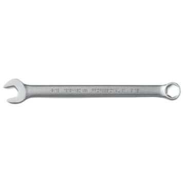 Double End Hex Combination Wrench, 9/16 in, Non-Ratcheting, 6 Points, 8-5/8 in lg, 15 deg