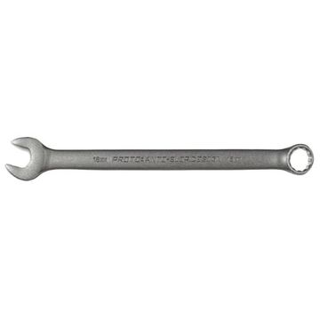 Double End Combination Wrench, 18 mm, Non-Ratcheting, 12 Points, 271.3 mm lg, 15 deg