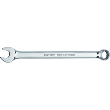 Double End Combination Wrench, 9/16 in, Non-Ratcheting, 12 Points, 5-5/8 in lg, 15 deg