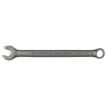 Double End Combination Wrench, 19 mm, Non-Ratcheting, 12 Points, 280.2 mm lg, 15 deg