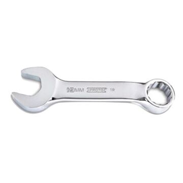 Tether-Ready Combination Wrench, 19 mm, Non-Ratcheting, 12 Points, 5-7/16 in lg, 15 deg