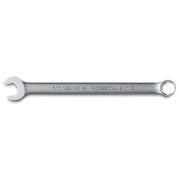 Corrosion Resistant, Anti-Slip Combination Wrench, 11/16 in, 6 Points, 10-1/8 in lg, 15 deg