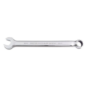 Corrosion Resistant, Anti-Slip Combination Wrench, 26 mm, 12 Points, 14-41/64 in lg, 15 deg
