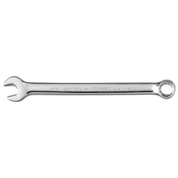 Anti-Slip Design Combination Wrench, 15/16 in, Non-Ratcheting, 12 Points, 13-1/4 in lg, 15 deg