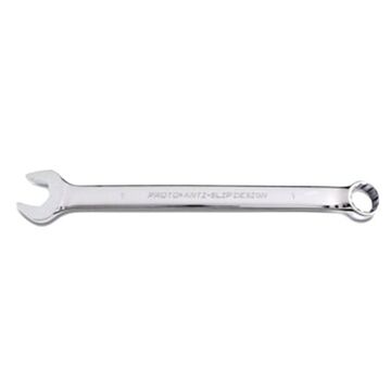 Anti-Slip Design Combination Wrench, 1 in, Non-Ratcheting, 12 Points, 14 in lg, 15 deg