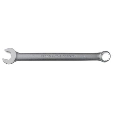 Anti-Slip Design, Double End Combination Wrench, 1 in, Non-Ratcheting, 12 Points, 14 in lg, 15 deg