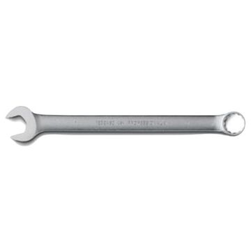 Anti-Slip Design, Double End Combination Wrench, 1 in, Non-Ratcheting, 12 Points, 14 in lg, 15 deg