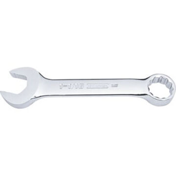Combination Wrench, 1-1/16 in, Non-Ratcheting, 12 Points, 6-19/32 in lg, 15 deg