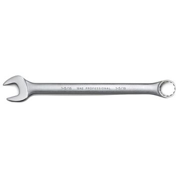 Anti-Slip Design Combination Wrench, 1-5/16 in, Non-Ratcheting, 12 Points, 17 in lg, 15 deg